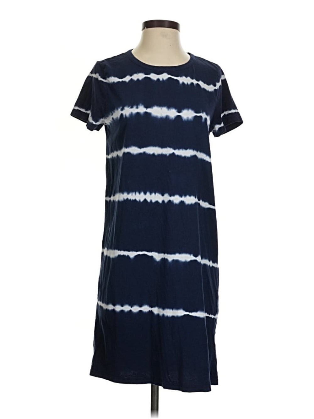 J. Crew Navy Tie Dye T Shirt Dress | XXL